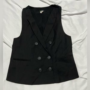 J. Crew Women’s Black Wool Vest Size 2